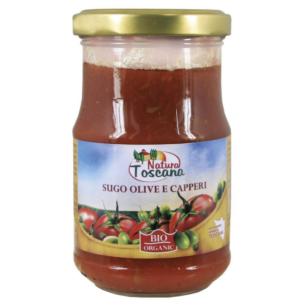 Sugo di pomodoro con olive e capperi bio senza zucchero - Probios