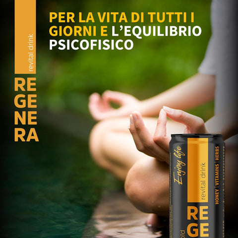 Regenera Enjoy Life - Bevanda Vitaminica gusto tropicale - Analcolica 250ml